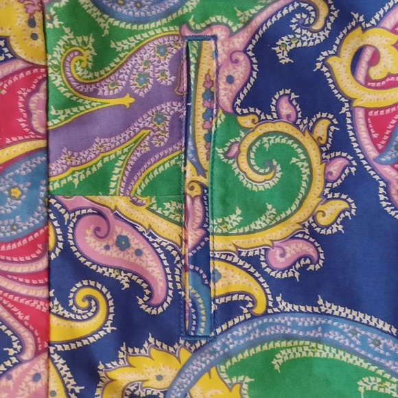Ralph Lauren Golf Multi-Colored Paisley Print Leisure Skort - Picture 7 of 8